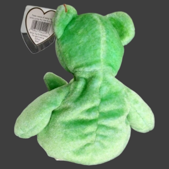 KICKS 1998 Retired Ty Beanie Baby Plush with Tags in Halloween Pumpkin Costume - Picture 7 of 12